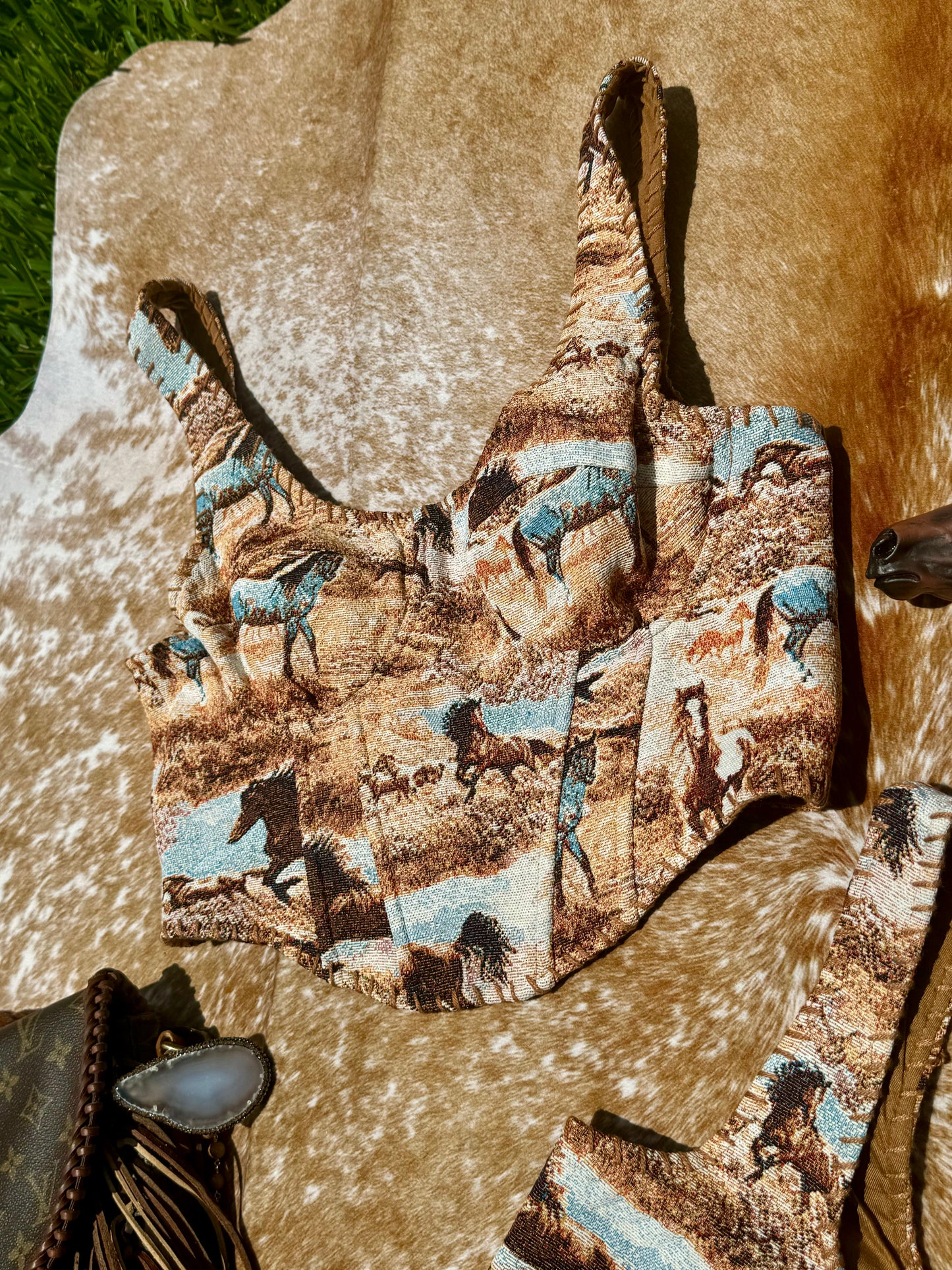 The Giddy Up Stitch Corset Top