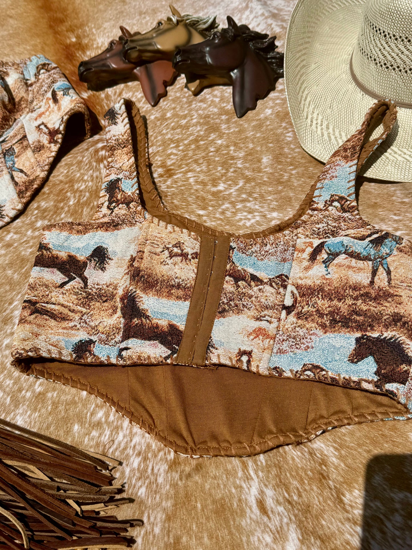 The Giddy Up Stitch Corset Top