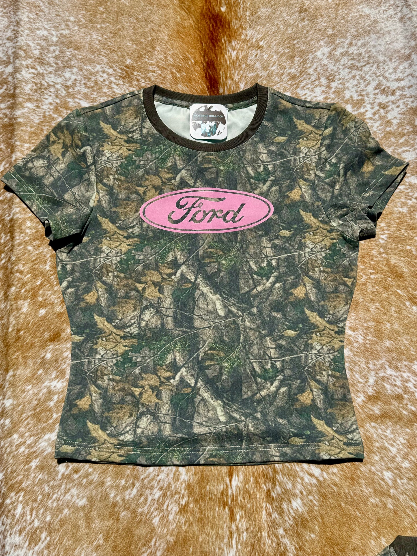 Ford Camo Babydoll Tee