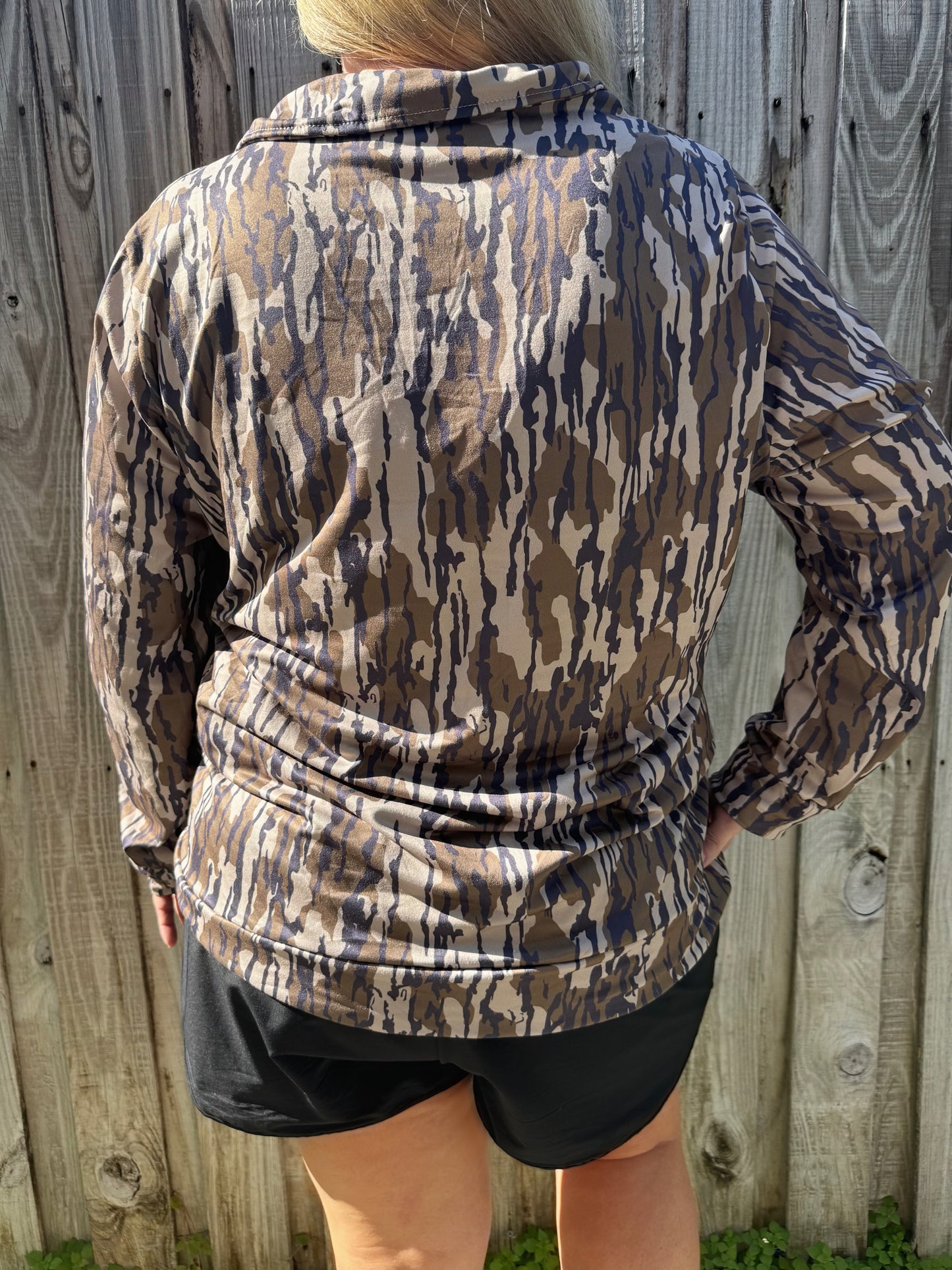 Bottomland Camo Quarter Zip