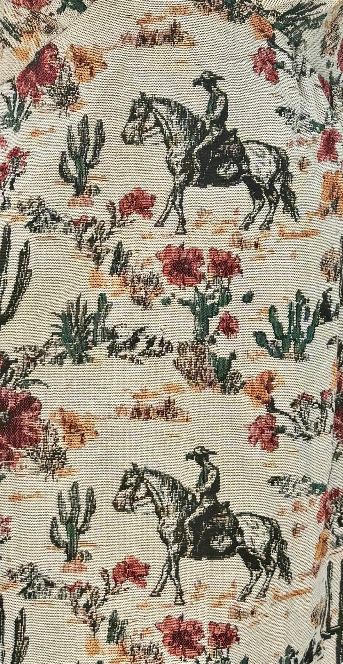 The Vintage Cowboy Dress - Cream