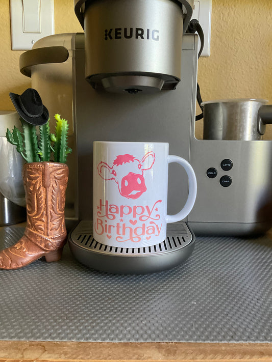 Happy Birthday Pink Mug