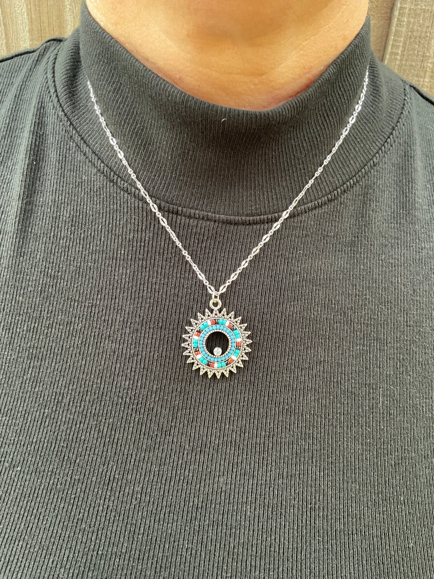 Radiating Sunburst Necklace