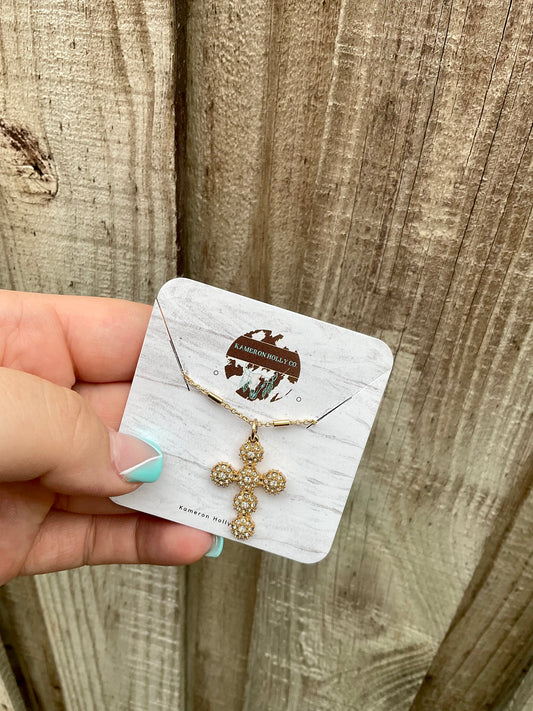 Gold Cross Necklace