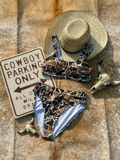 Brown Duck Camo Bikini