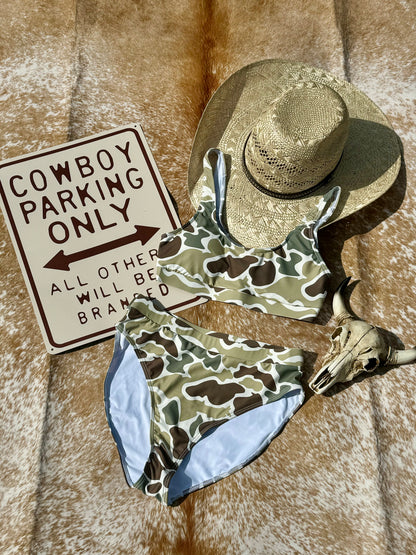 Green Duck Camo Bikini
