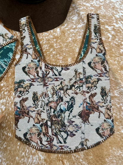 The Vintage Cowboy Corset Top