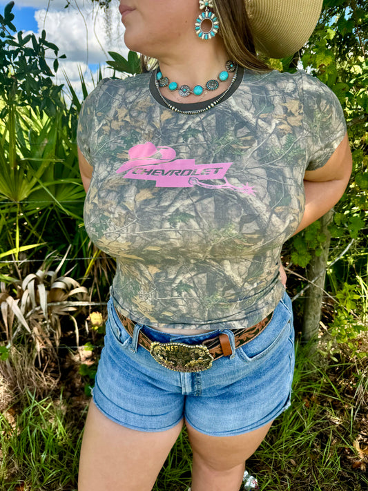 Chevy Camo Babydoll Tee